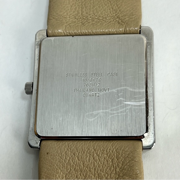 Anne Klein square face leather band new battery main image 4